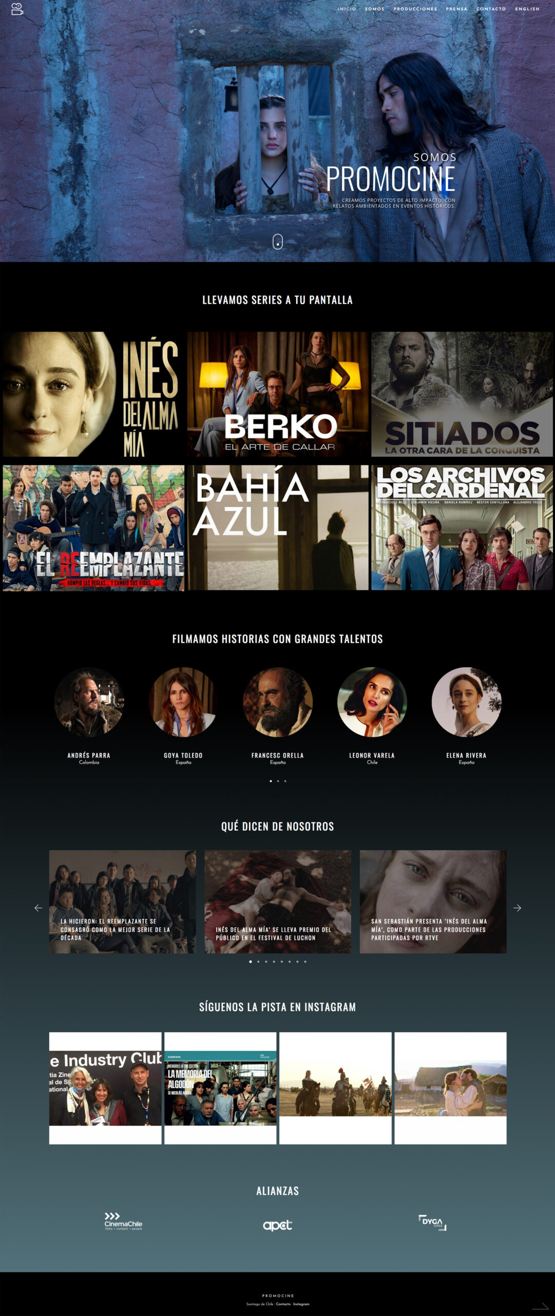 Rediseño web Promocine